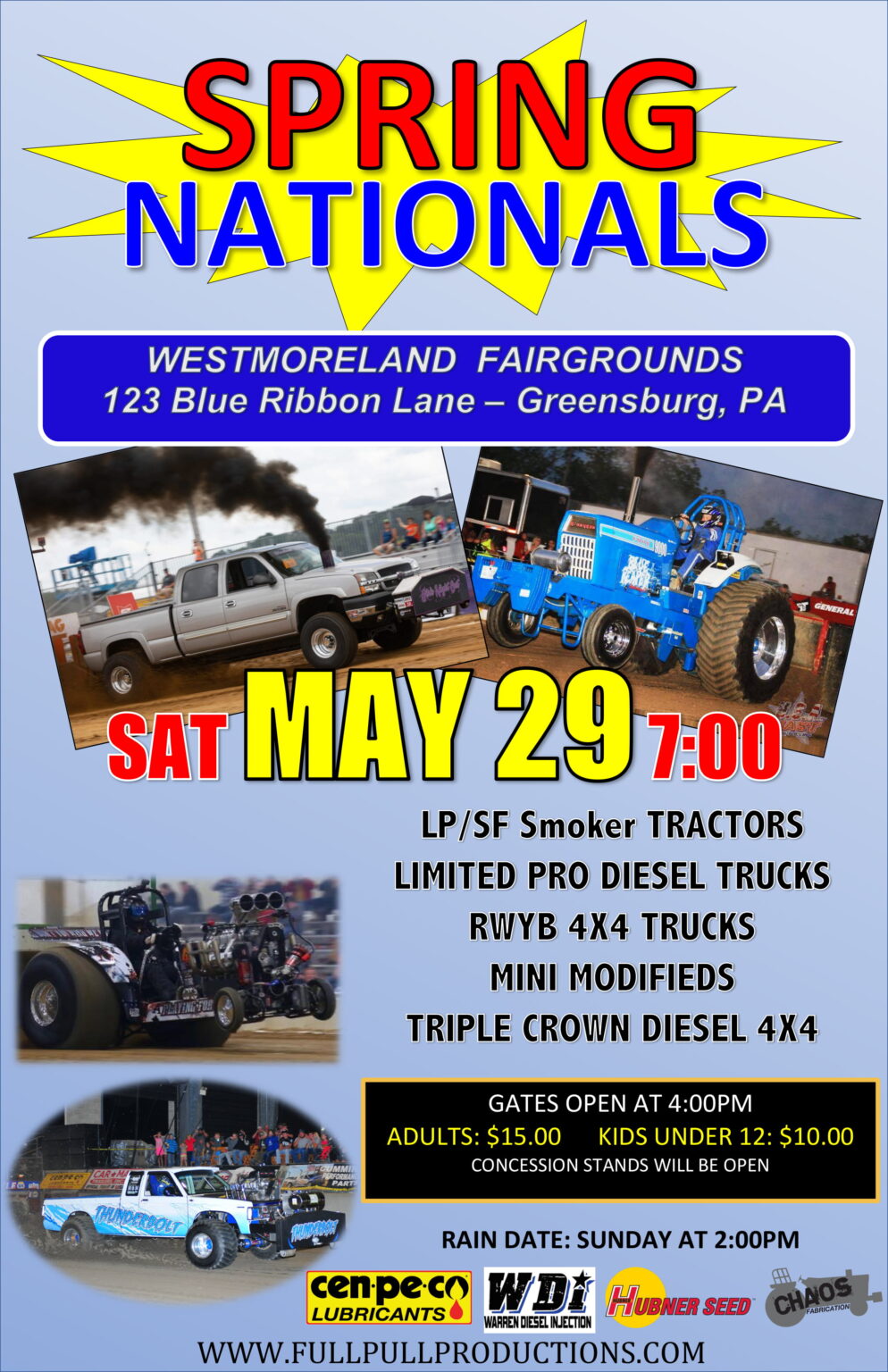 SPRING NATIONALS MAY 29 WESTMORELAND FAIRGROUNDS Full Pull